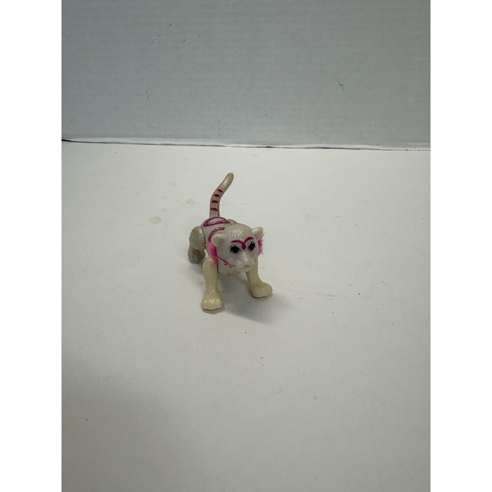 Vintage 1996 Littlest Pet Shop White & Pink Tiger McDonald's Tonka toy